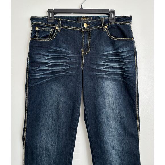 Dark Wash Rocawear Hannah Skinny Leg Jeans 14 - Picture 2 of 7